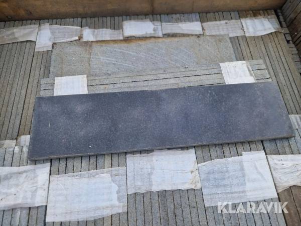 Svart granit polerad, cirka 37m2