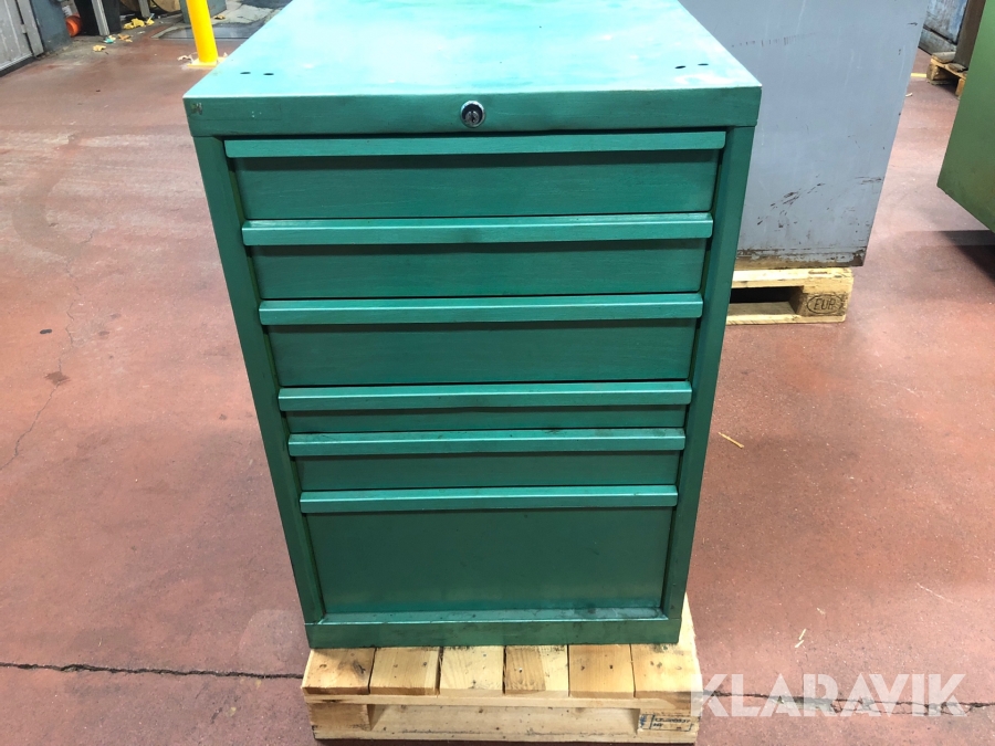 Verktygsskåp med 6 lådor Lista
