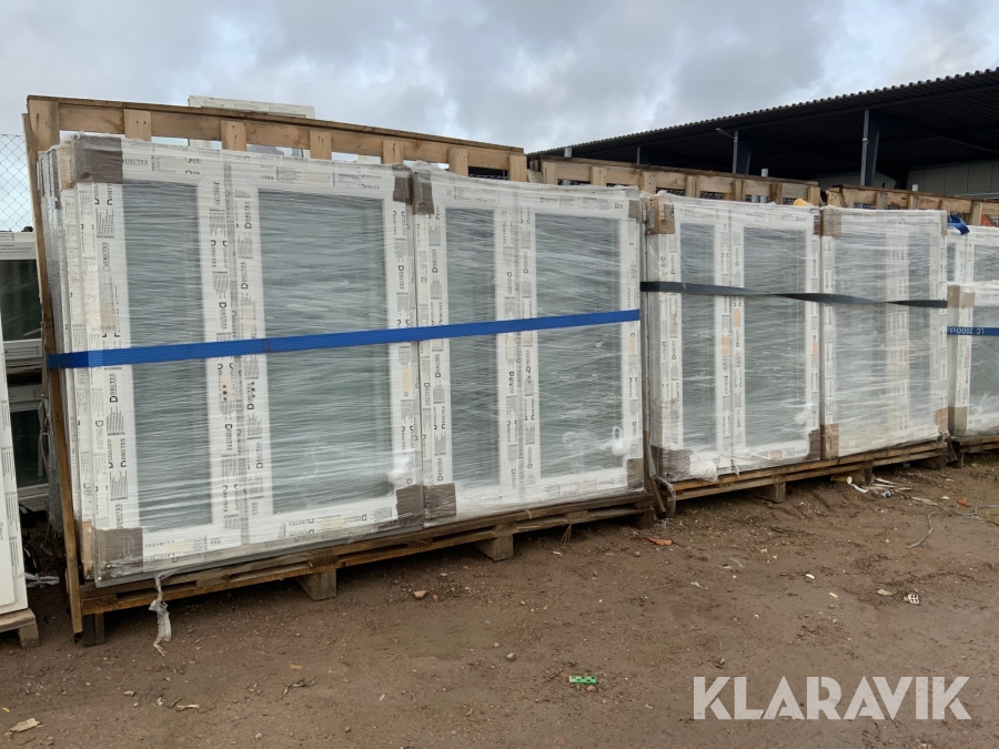 Parti oanvända PVC fönster Drutex 1140x1360 -49st