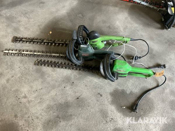 Häcksaxar eldrivna 3 st