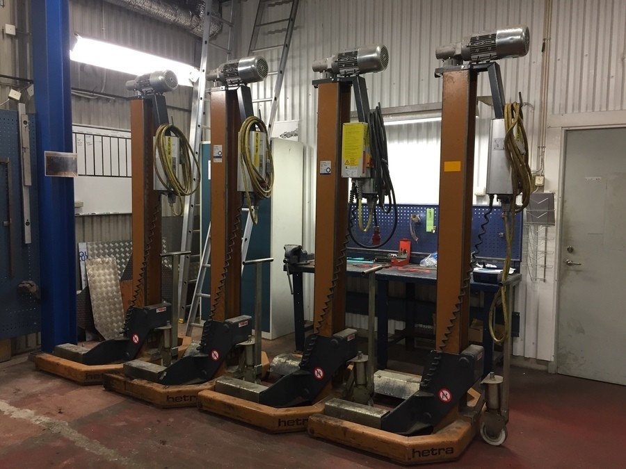 Fordonslyft 1-pelarlyft 4st