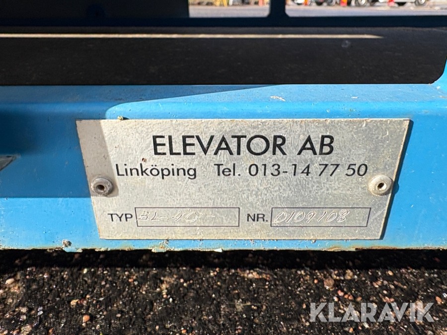 Transportör Elevator BL-40