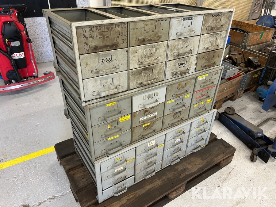 Sorteringslådor för verktygsskåp