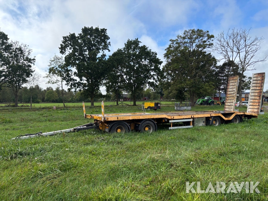 Maskintrailer SLP 4-10500-MS med ramp