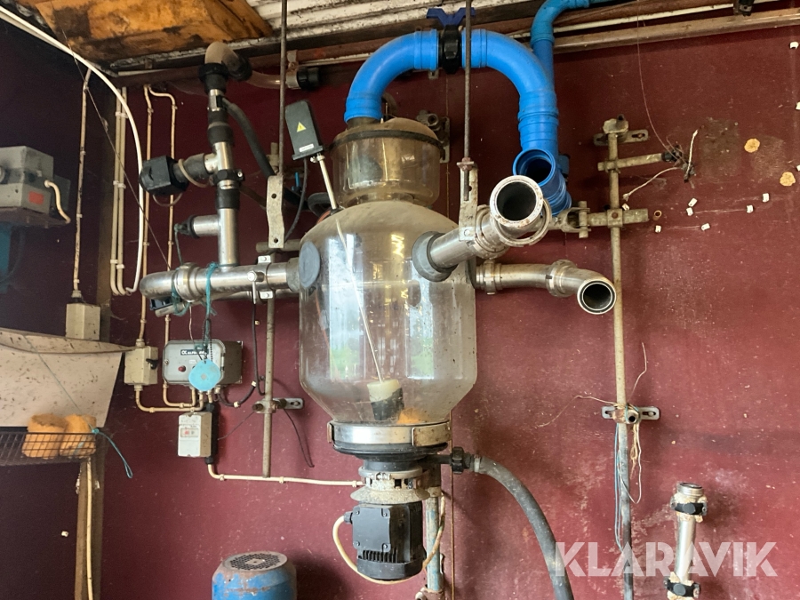 Slutenhet med mjölkledning 63mm Alfa Laval Med vakuumledning