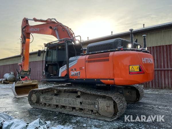 Grävmaskin Hitachi ZX 300 LC-7 tiltrotator och skopor