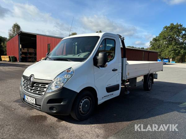 Flakbil med kran Renault Master dCi 170