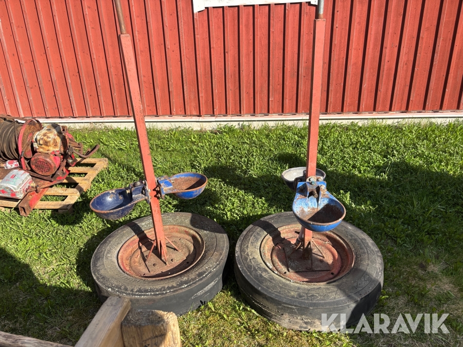 Vattenkoppar för bete, egentillverkade 2 st