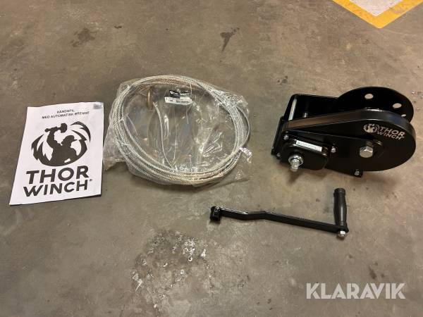 Vinsch Thor Winch manuell med automatbroms 1500 kg