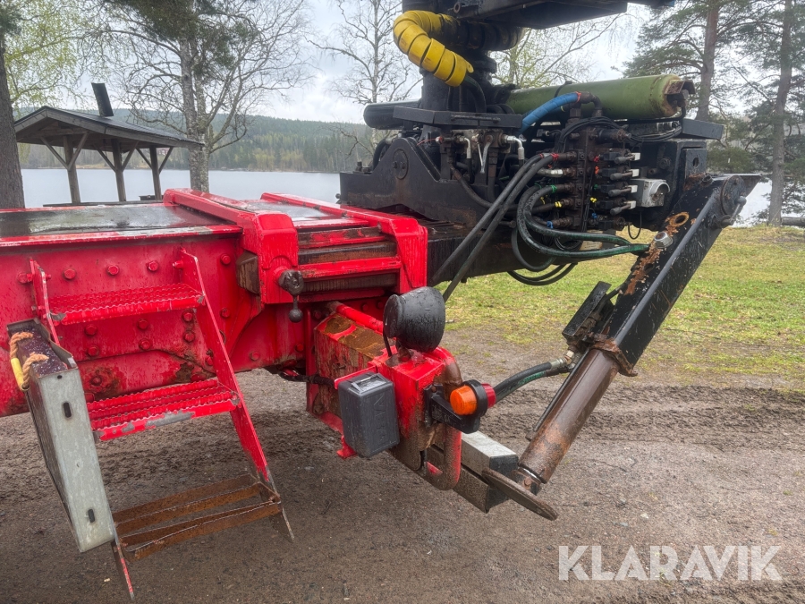 Timmerbil Scania 164G med kran