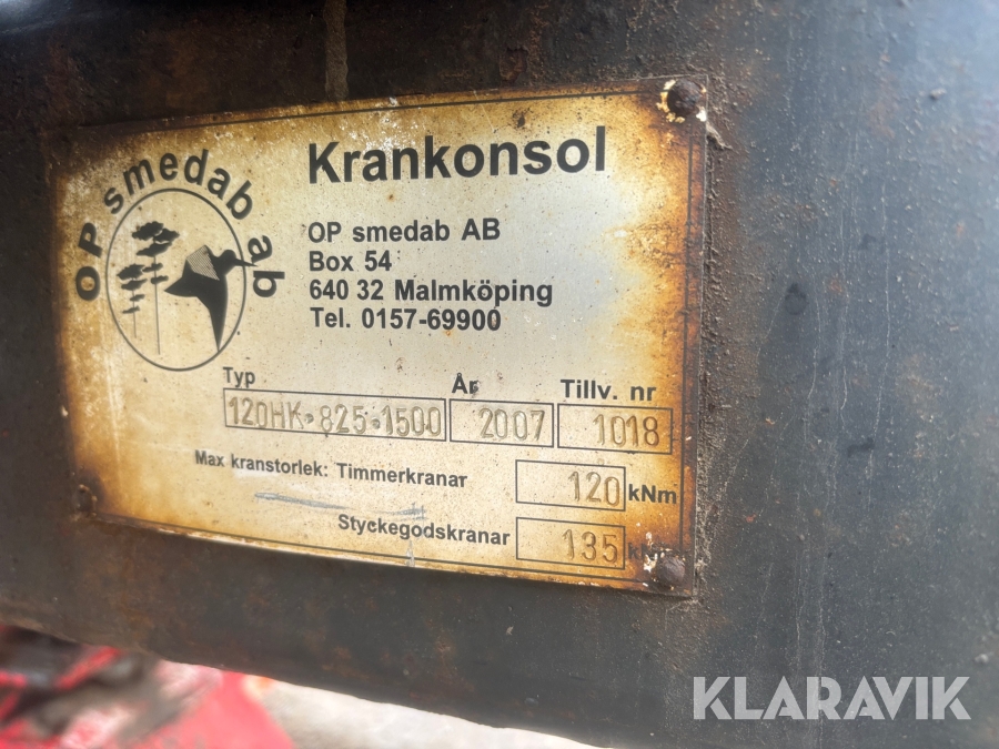 Timmerbil Scania 164G med kran