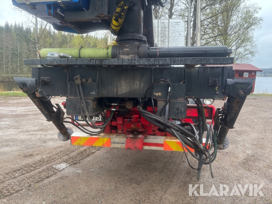Timmerbil Scania 164G med kran