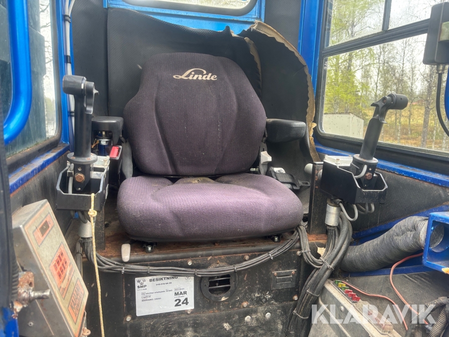 Timmerbil Scania 164G med kran
