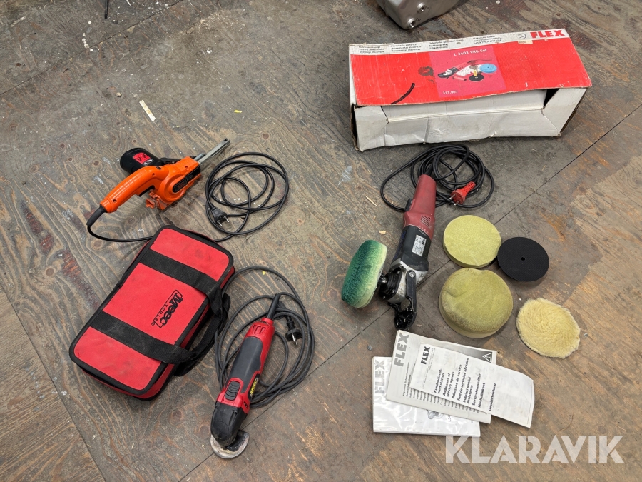 Polermaskin, multislip & fingerslip 3 st