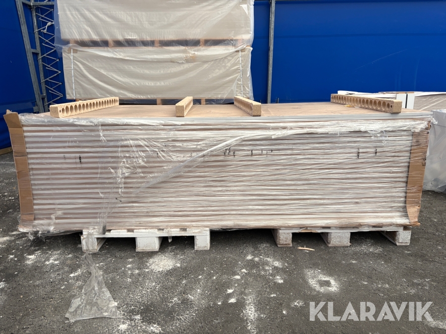 MDF-skivor 2500x1200x16 (Vitmålad 1000-N)