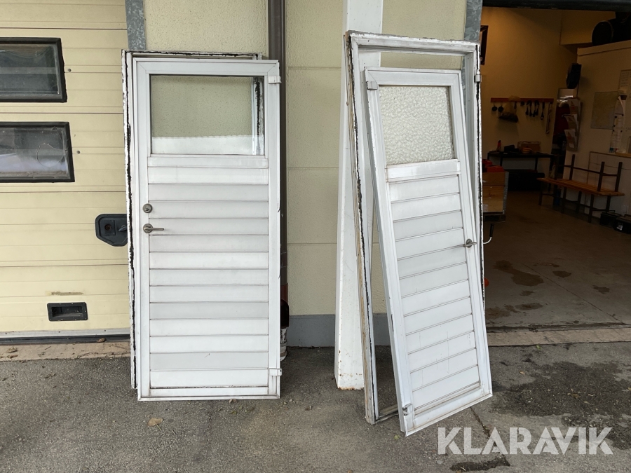 Aluminiumdörrar 2st 8x20 och 9x20
