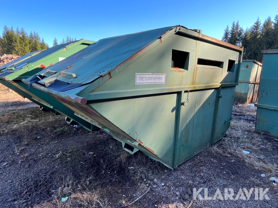 Liftdumpercontainer/Återvinningscontainer Frinab