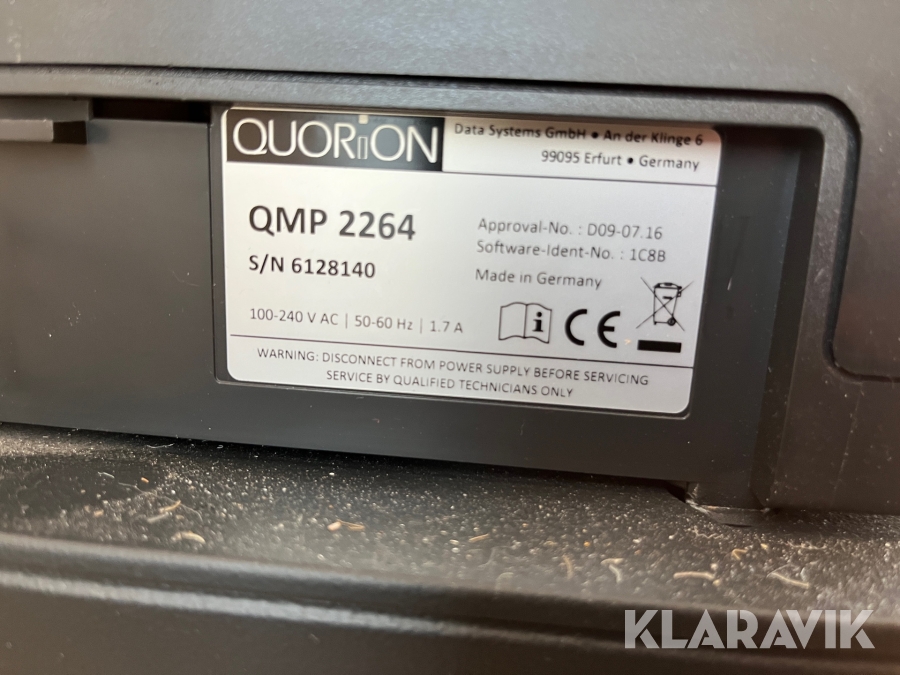 Kassaregister med dubbla kortläsare Quorion QMP 2000