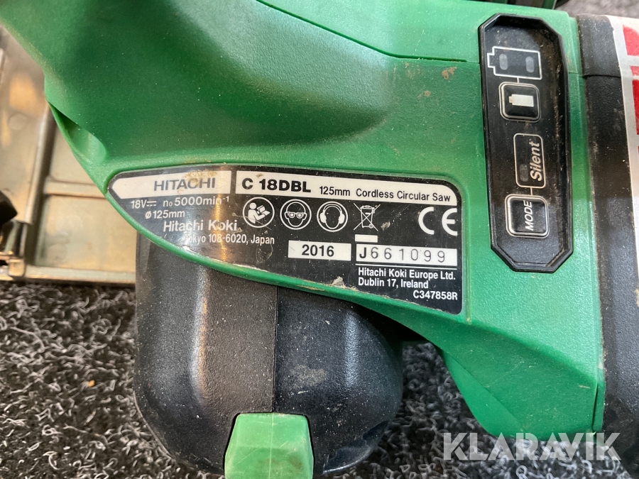 Cirkelsågar Hikoki / Hitachi C 6 MEY (1 st) / C 18 DBL (2st