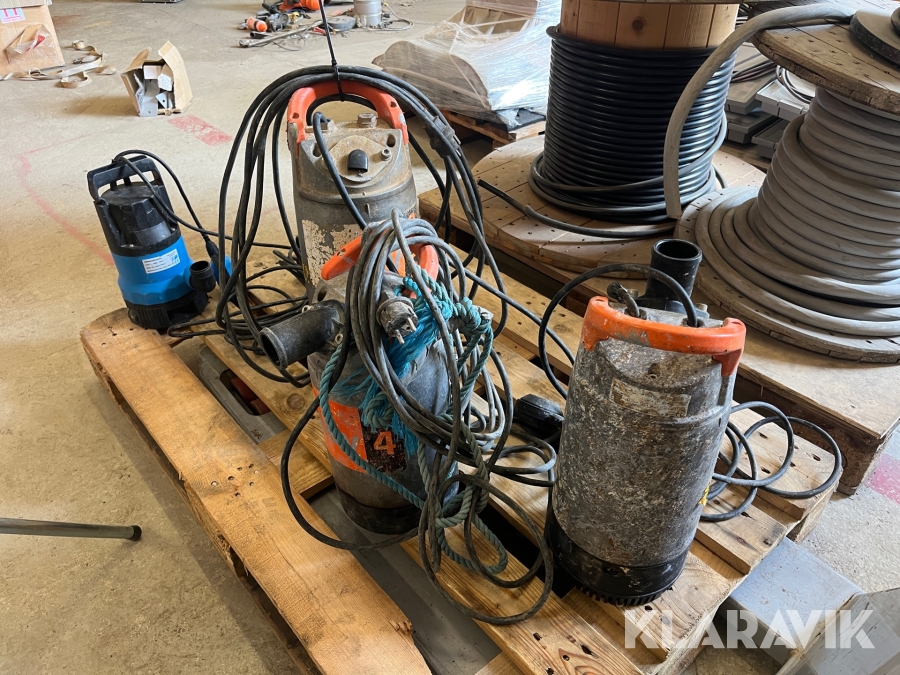 Dränkbara pumpar 4 st  