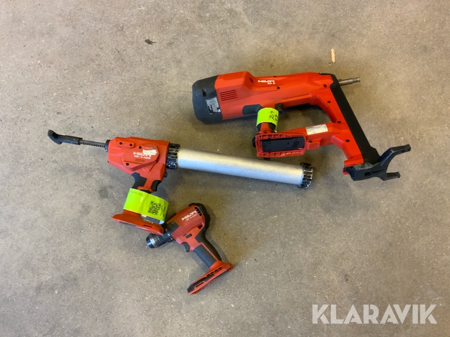 Diverse byggmaskiner Hilti 3st