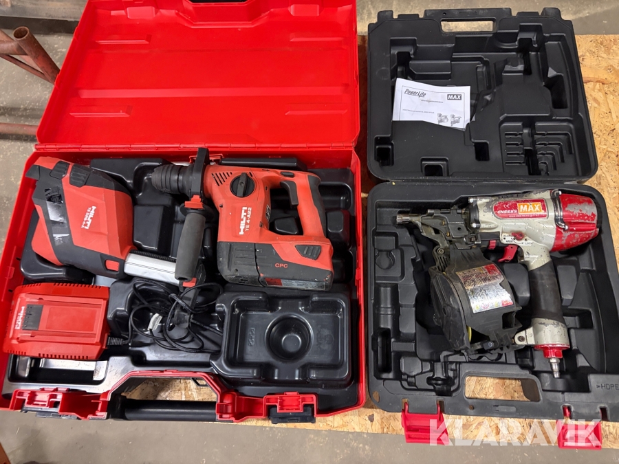 Borrhammare 1 st, Spikverktyg 1 st Hilti / Max TE 4-A22 / CN 565 S