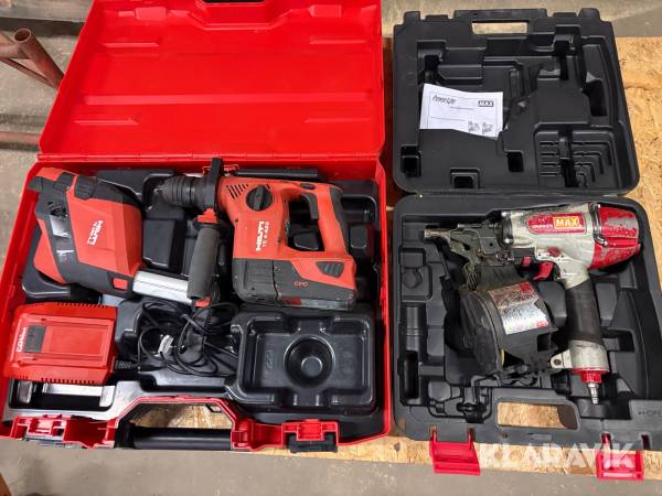 Borrhammare 1 st, Spikverktyg 1 st Hilti / Max TE 4-A22 / CN 565 S