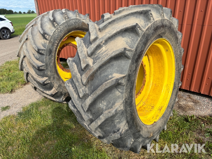 Kompletta hjul Trelleborg Twin 414 med fälg 600/55-30.5