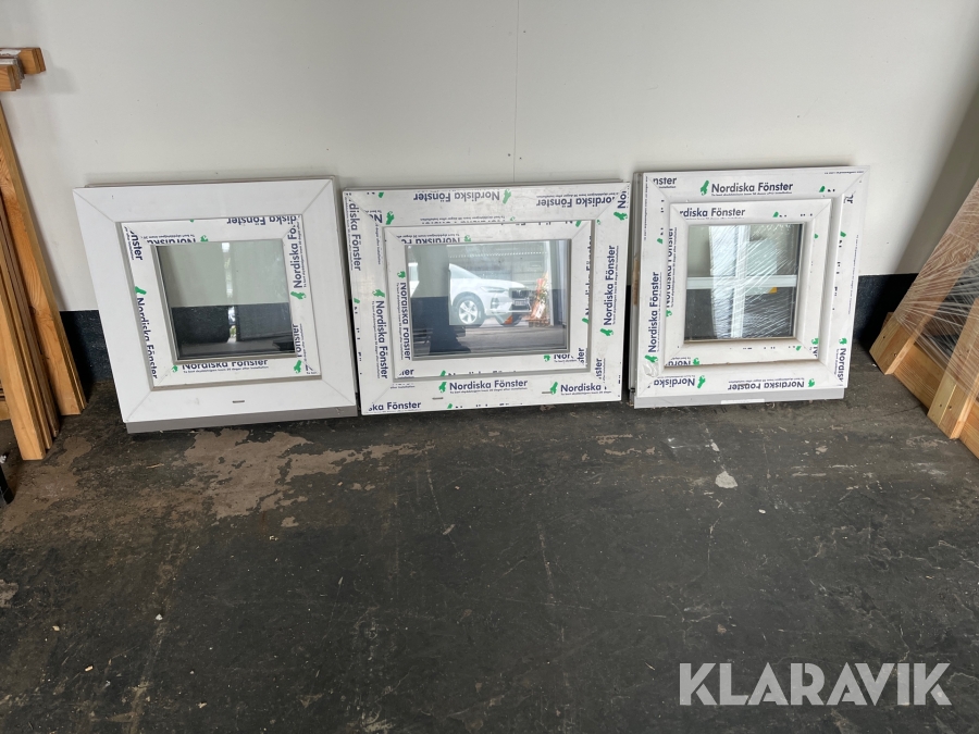 Fönster Nordiska Fönster PVC 3st