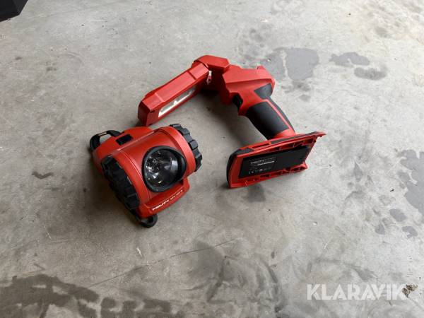 Arbetslampor 2 st Hilti SFL22-A & SL2-A22