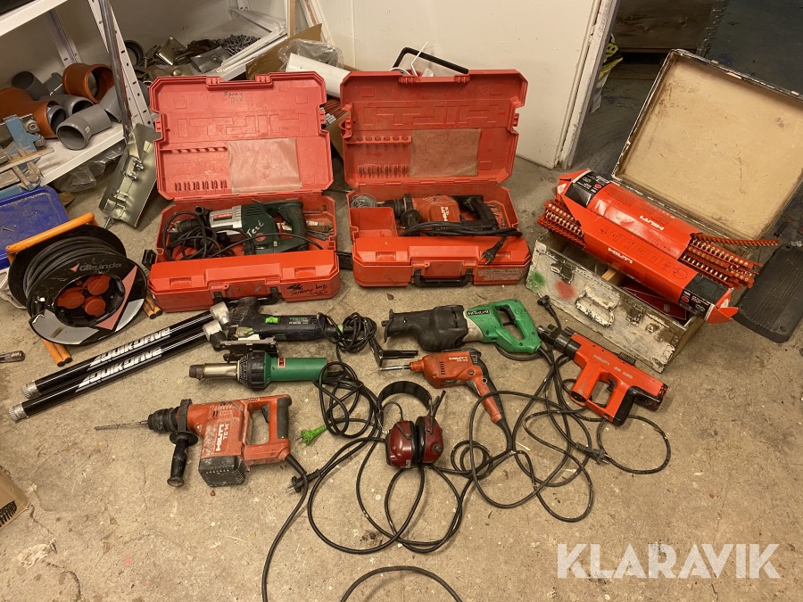 Slagborrar, tigersåg m.m.