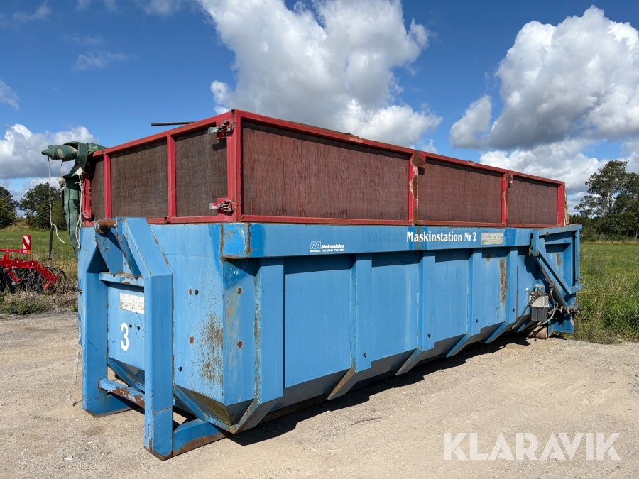 Spannmålsflak / Lastväxlarflak med höglucka