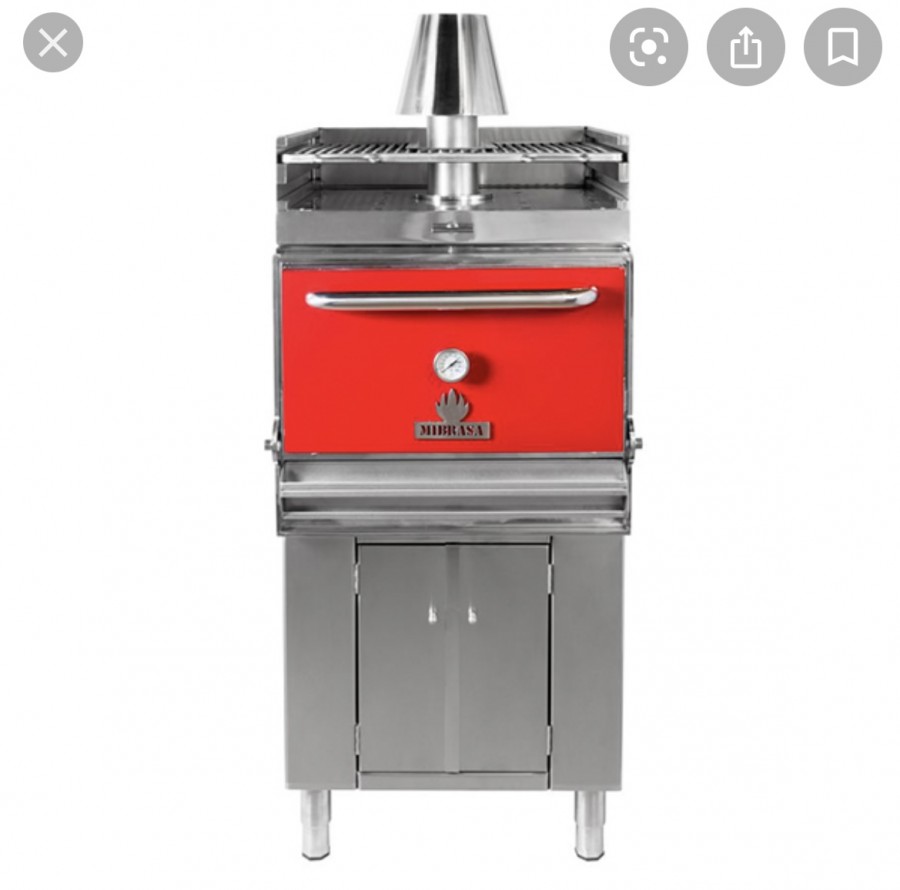 Träkolsugn Mibrasa HMBAB75