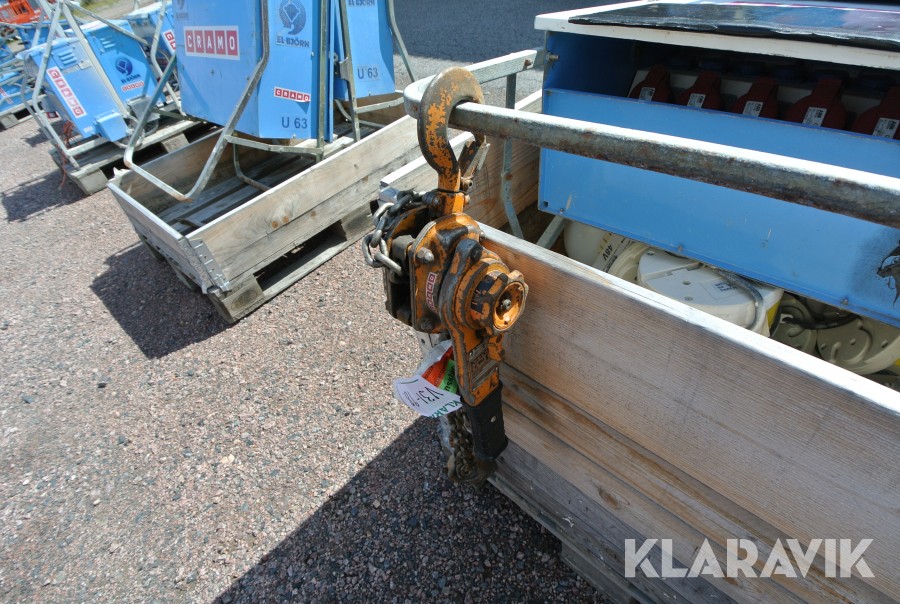 Spaklyftblock Kito 1.6 ton 