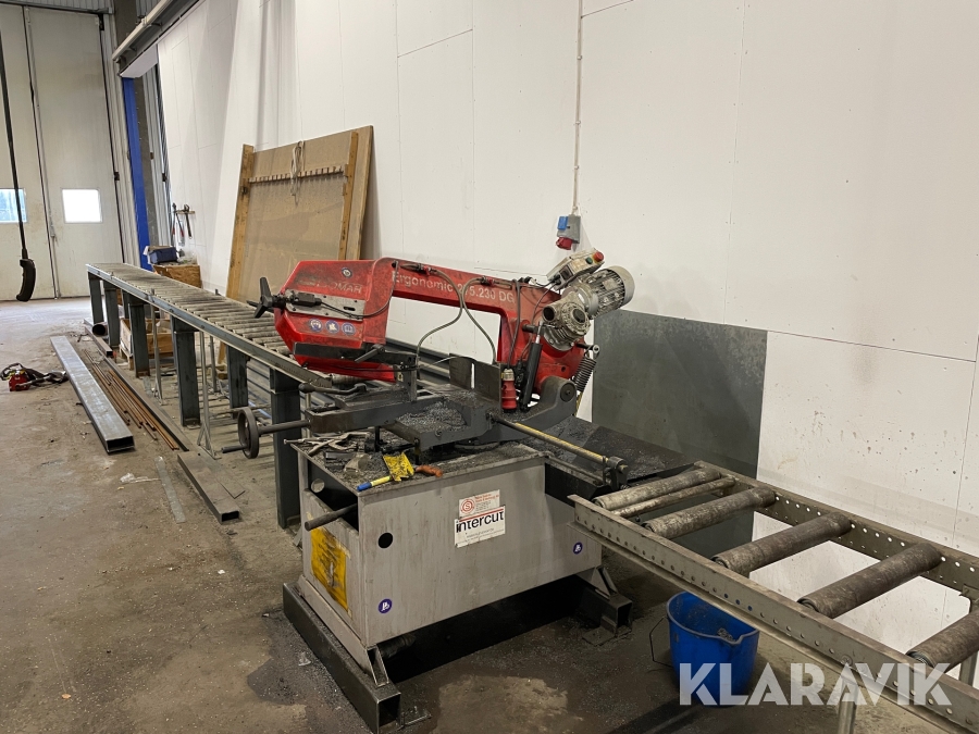 Bandsåg Bomar Ergonomic 275.230DG med rullbänkar