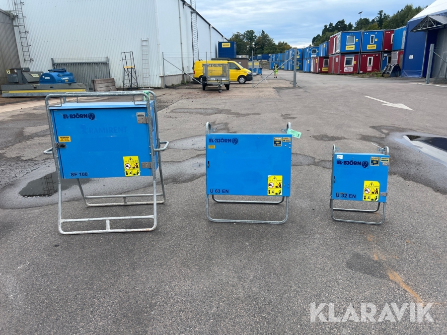 Huvudcentral, Undercentraler El-Björn SF100, U63EN, U32EN