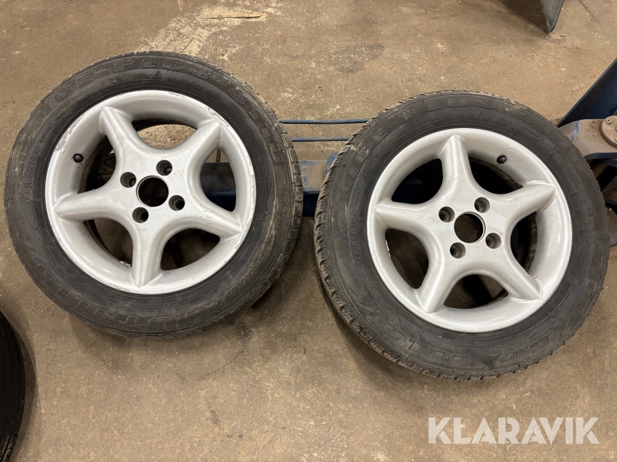 Däck på fälg Rotalle 175/65-14C 2st