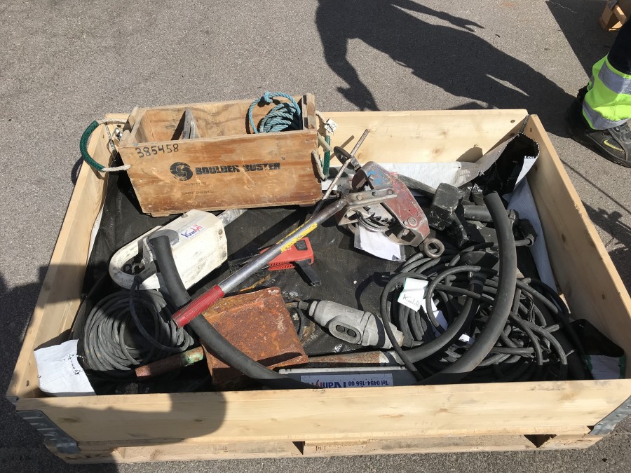 Betongvibrator + vajerblock + stenspräckare