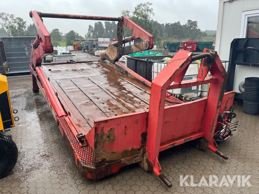 Liftdumper på lastväxlarram Joab