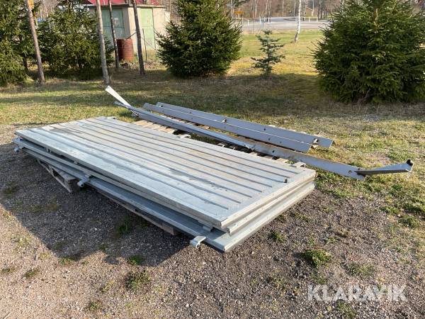 Vikport 3,4x3,6 EAB med gångdörr och karm