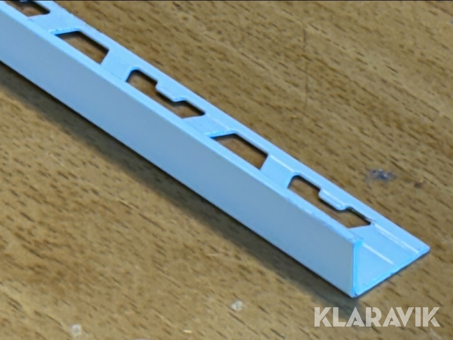 Kakellist L-profil 12mm vitlackerad 28st