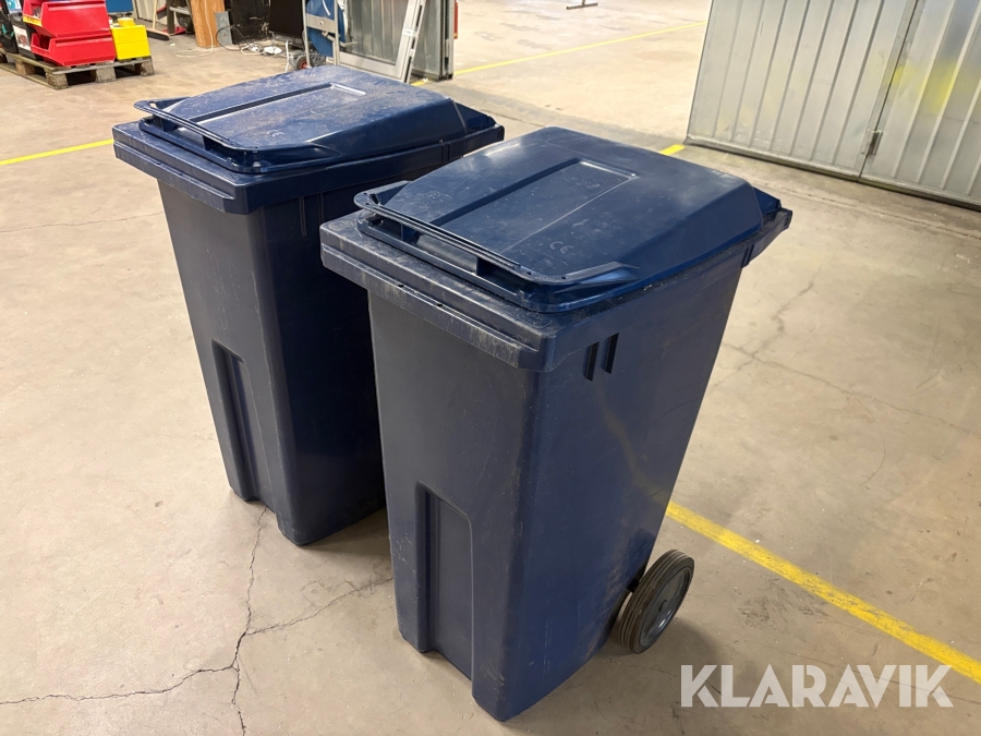 Soptunnor i plast 190L