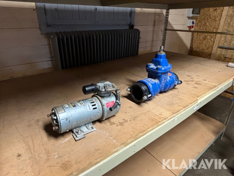 Vattenventil & kompressor Gast & VAG