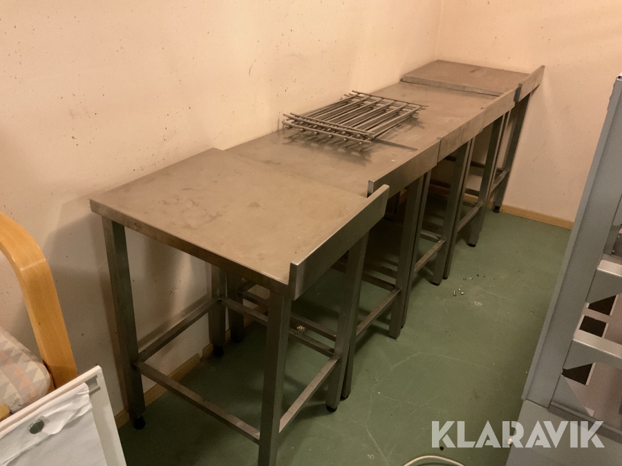 Rostfria arbetsbänkar 50x60cm 5st