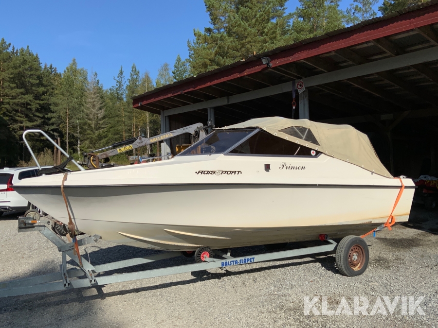 Motorbåt Raissport 530 dc 90hk med trailer