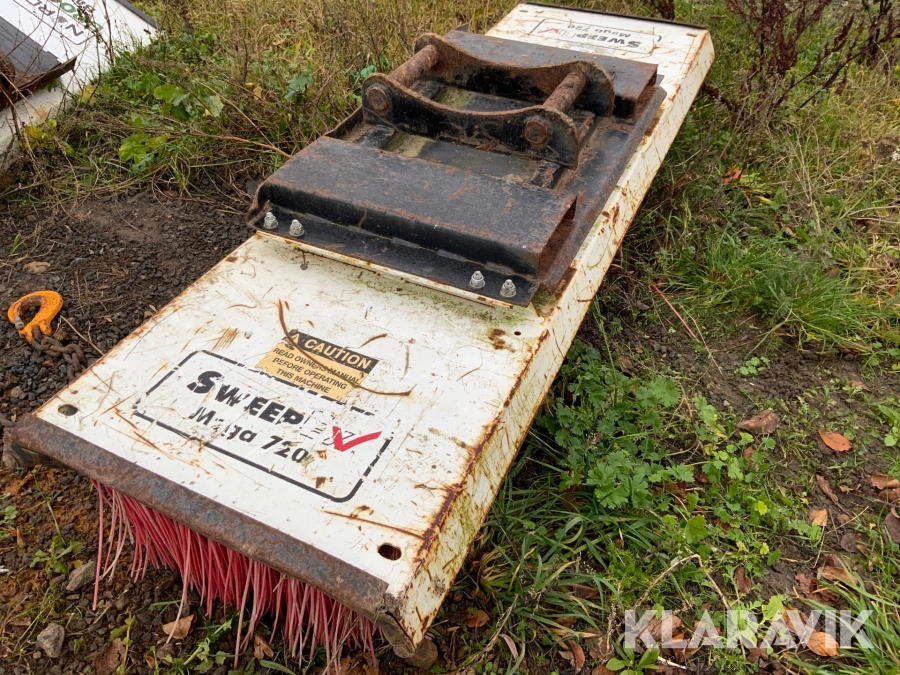 Borste Sweepex Mega 720 S40 fäste