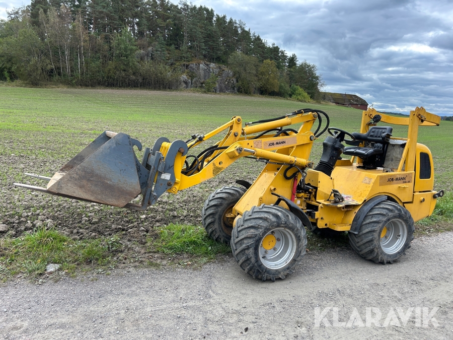 Hjullastare Job-Mann 200-35 med skopa & gafflar