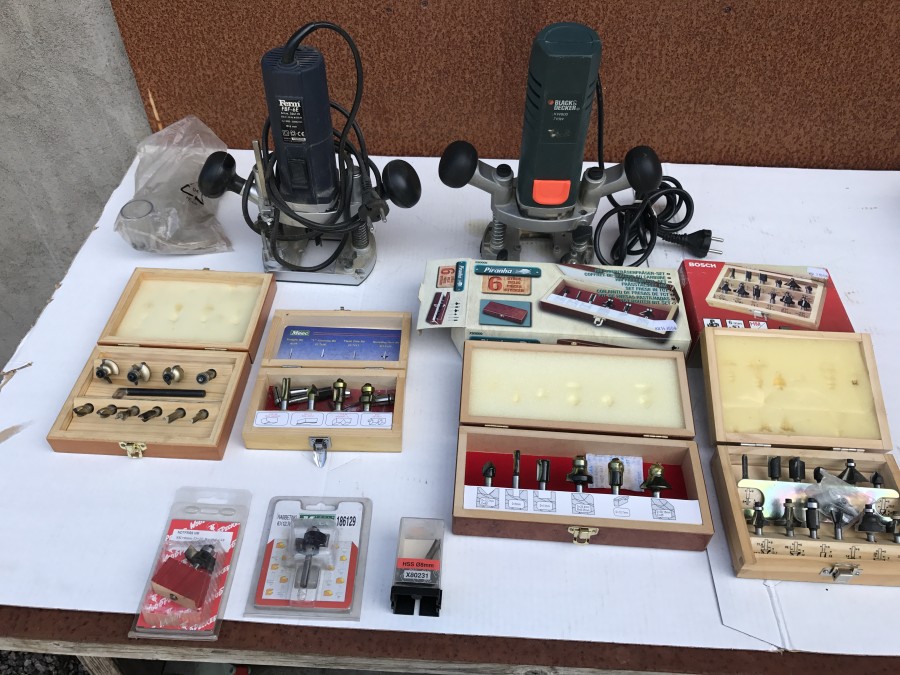 2st Överhandsfräsar m Tillbehör