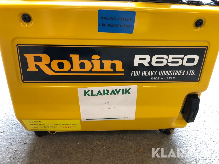 Klaravik Auktioner | Generator Robin R650