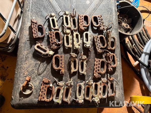 Spännbandskrokar till lastbilsflak